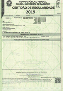 Certificado de regularidade cremers